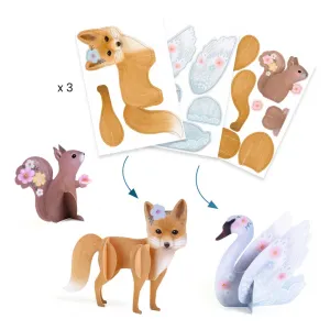 DJECO Fluffy box: veľká kreatívna sada 6 aktivít