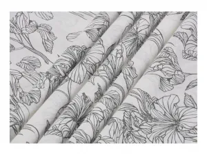 Livarno® Posteľná bielizeň z bavlny Renforcé, 140 x 200 cm (čierna/biela)