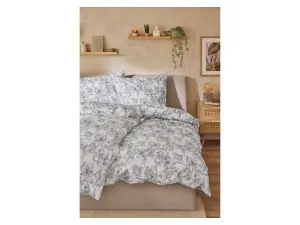 Livarno® Posteľná bielizeň z bavlny Renforcé, 140 x 200 cm (čierna/biela)