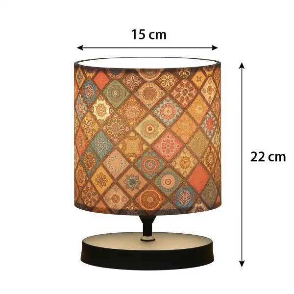Opviq Stolná lampa Elena čierna/viacfarebná