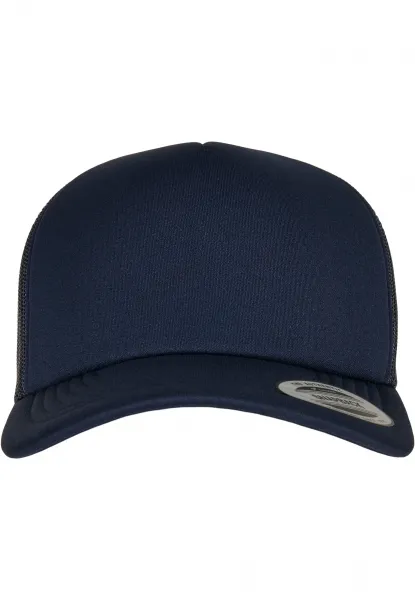 YP Classics® Classic Curved Visor Foam Trucker Cap navy