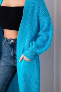 Legínovo Dlhý kardigan sveter cappuccino Farba: Hnedá, Veľkosť: UNI