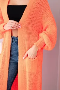 Legínovo Dlhý kardigan sveter cappuccino Farba: Hnedá, Veľkosť: UNI