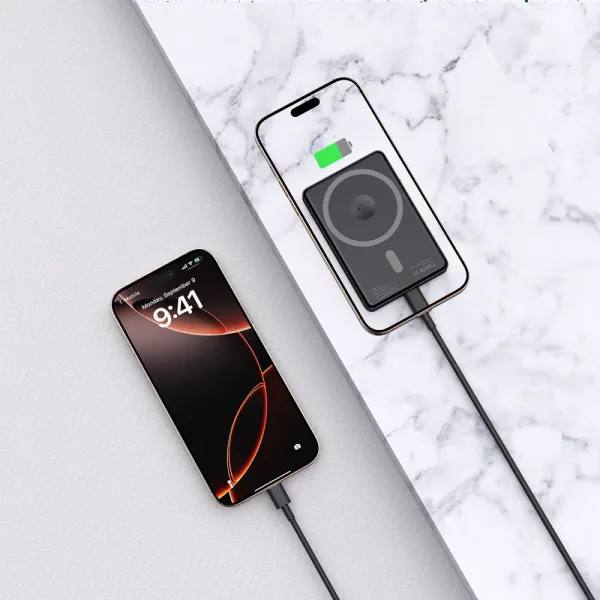 Tech-Protect PB33 LifeMag MagSafe Power Bank 5000mAh, čierny