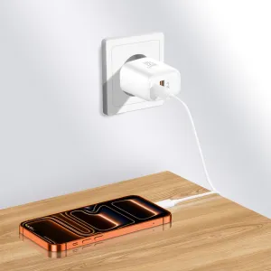 Tech-Protect NCA45W-GAN 2-portová sieťová nabíjačka PD45W / QC 3.0, biela