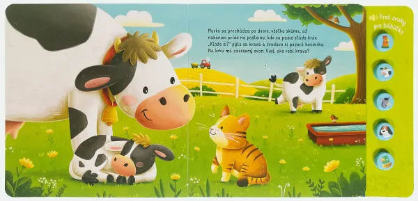 Čo počuješ na farme? Prvé zvuky pre bábätko