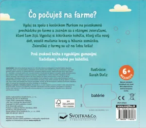 Čo počuješ na farme? Prvé zvuky pre bábätko