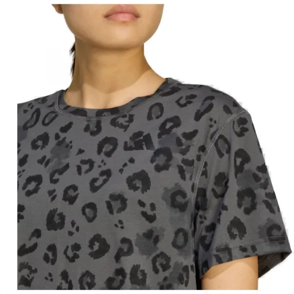 Dámske tričko s krátkym rukávom ADIDAS WE T-SHIRT AOP GREY FIVE PRINT