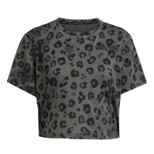 Dámske tričko s krátkym rukávom ADIDAS WE T-SHIRT AOP GREY FIVE PRINT
