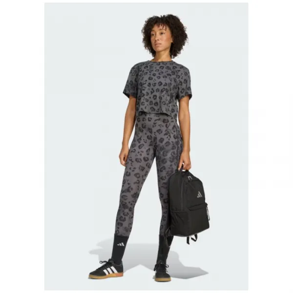 Dámske legíny ADIDAS OPT ESS 1 1 AOP GREY FIVE PRINT