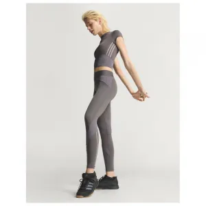Dámske tréningové tričko s krátkym rukávom ADIDAS HYG SHN BABY T GRESTR TAUOXI GREY STRATA TAUPE OXIDE
