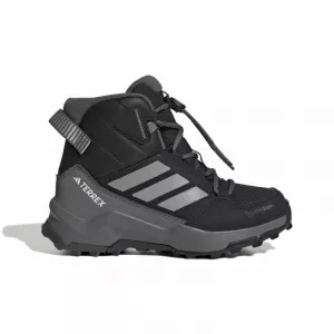 Juniorské členkové zimné topánky ADIDAS Terrex AX4R CW+ Jr core black matte silver grey six