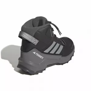 Juniorské členkové zimné topánky ADIDAS Terrex AX4R CW+ Jr core black matte silver grey six