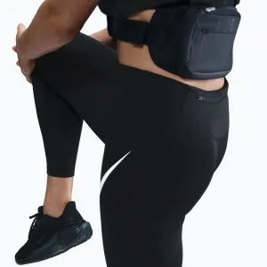 Dámske kompresné legíny NIKE W NK DF TEMPO HR 7 8 TGT SWHBR BLACK REFLECTIVE SILV WHITE