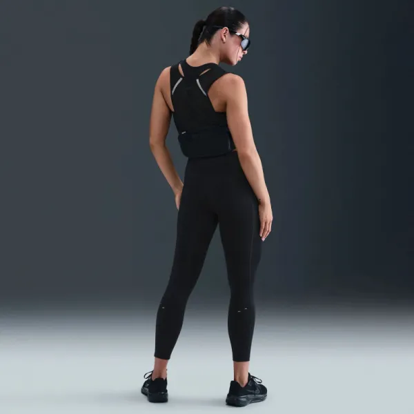 Dámske kompresné legíny NIKE W NK DF TEMPO HR 7 8 TGT SWHBR BLACK REFLECTIVE SILV WHITE