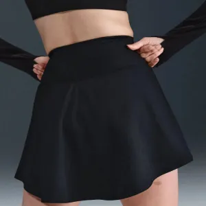 Dámska tréningová sukňa NIKE W NK ONE DF HR SKIRT CPSL SPD BLACK WHITE