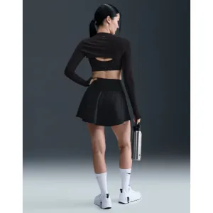 Dámska tréningová sukňa NIKE W NK ONE DF HR SKIRT CPSL SPD BLACK WHITE