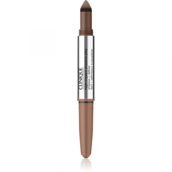 Clinique High Impact™ Shadow Play očné tiene v ceruzke duo odtieň Double Latte 1.9 g