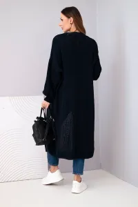 Kesi Włoski Sveter dlhý sveter Tmavá džínsovina