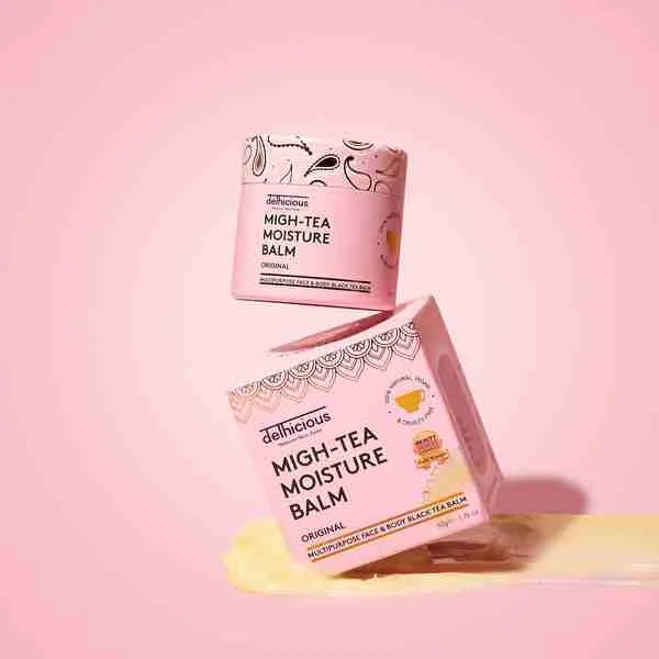 delhicious MIGH-TEA MOISTURE BALM multifunkčný balzam pre veľmi suchú a citlivú pleť 50 g