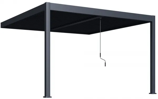 Bioklimatická pergola INTRO DUO 4x4 m k stene Rojaplast