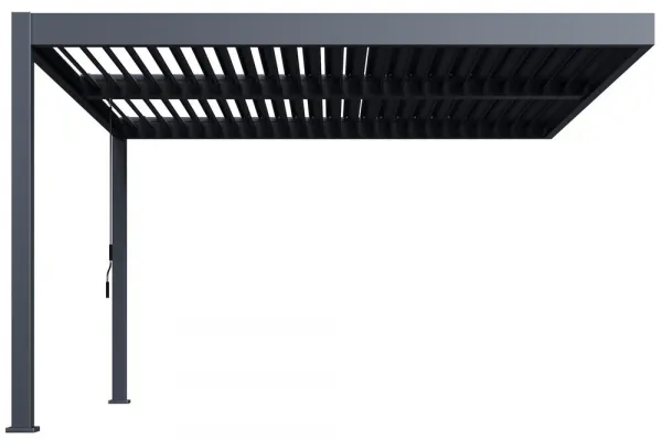 Bioklimatická pergola INTRO DUO 4x4 m k stene Rojaplast
