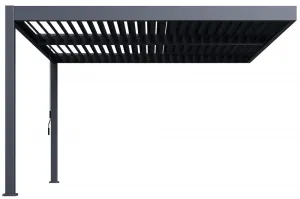 Bioklimatická pergola INTRO DUO 4x4 m k stene Rojaplast
