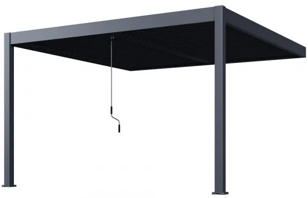 Bioklimatická pergola INTRO DUO 4x4 m k stene Rojaplast
