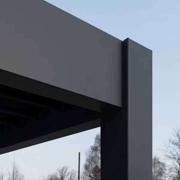 Bioklimatická pergola INTRO DUO 4x4 m k stene Rojaplast