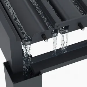 Bioklimatická pergola INTRO DUO 4x4 m k stene Rojaplast