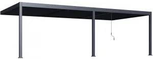 Bioklimatická pergola INTRO DUO 8x4 m k stene Rojaplast