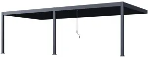 Bioklimatická pergola INTRO DUO 8x4 m k stene Rojaplast