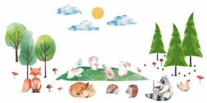 RoztomiládetskánálepkanastenusozvieratkamivprírodeXXL  45958