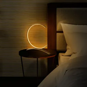 Opviq Stolná lampa Mesiac s LED osvetlením zlatá