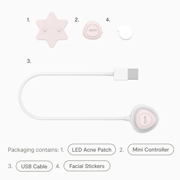 GLOV Supernova Acne Spot Treatment Patch ošetrujúca LED maska 1 ks