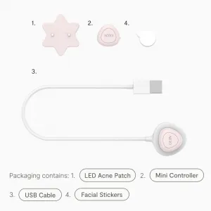 GLOV Supernova Acne Spot Treatment Patch ošetrujúca LED maska 1 ks