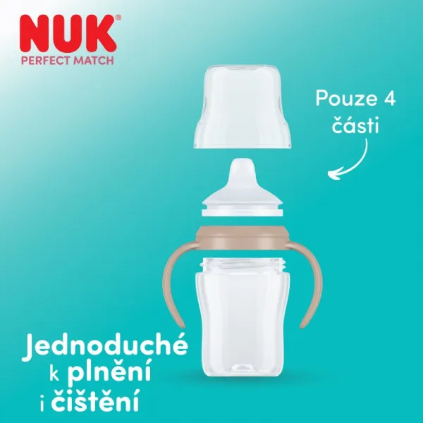Dojčenská fľaša na učenie NUK Perfect Match DISNEY Minnie red 150 ml