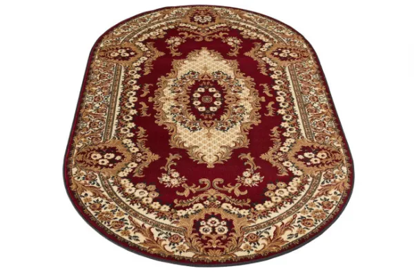 Koberec Agnella Standard kráľovsky bordový ovál