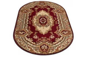 Koberec Agnella Standard kráľovsky bordový ovál