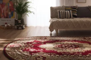 Koberec Agnella Standard kráľovsky bordový ovál