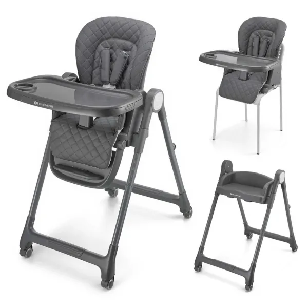 Jedálenská stolička Kinderkraft Tulo 3v1 Farba: Grey