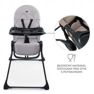 Jedálenská stolička Kinderkraft Binci Farba: Light grey