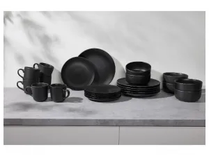 Silvercrest® Súprava kuchynského riadu, 24-dielna (čierna)