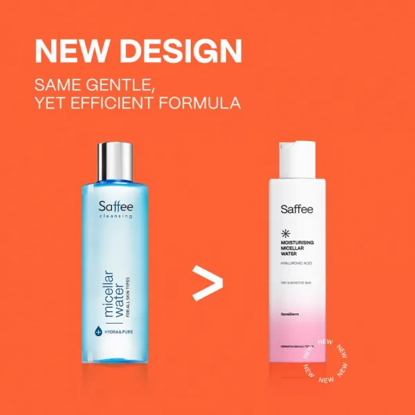 Saffee SensiDerm Moisturising Micellar Water micelárna voda pre suchú až citlivú pleť 200 ml