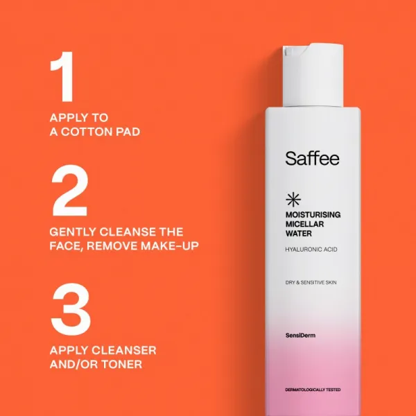 Saffee SensiDerm Moisturising Micellar Water micelárna voda pre suchú až citlivú pleť 200 ml