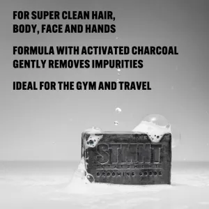 STMNT Care Hair & Body Cleansing Bar čistiace tuhé mydlo na vlasy, bradu a telo 125 g