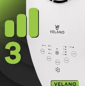 Bezlopatkový ventilátor s LED podsvietením a diaľkovým ovládaním