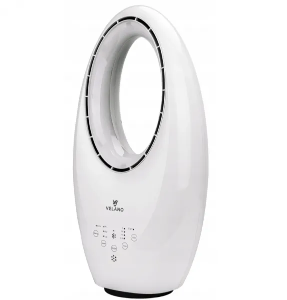 Bezlopatkový ventilátor s LED podsvietením a diaľkovým ovládaním
