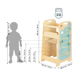 Rastúca učiaca veža 5v1 Play XL 89 cm – mätová