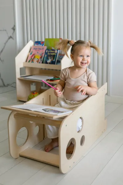 Montessori učiaca veža 3v1 75 cm